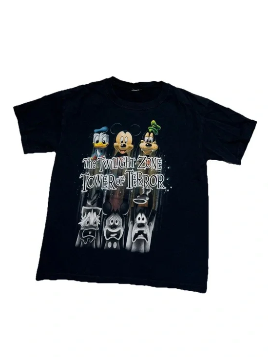 Vintage Disneyland The Twilight Zone Tower of Terror Black Kids T‑Shirt