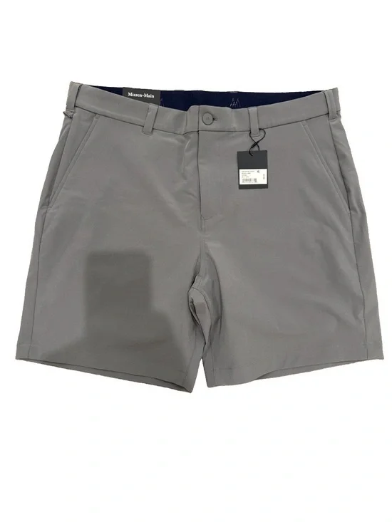 Mizzen+Main Helmsman Shorts Gray Smoke $98 MSRP Size 36 7” Slim