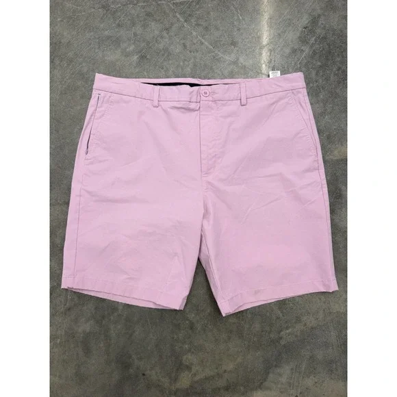 Vineyard Vines OTG On The Go Chinos Shorts Men 38 Pink Flat Front Performance