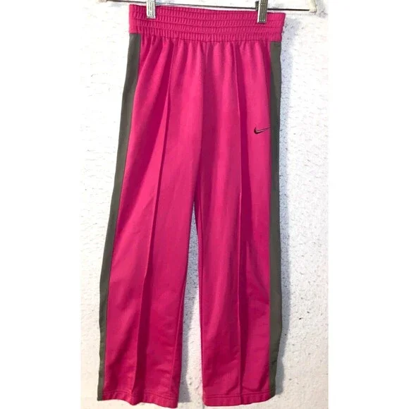 Nike Dri-Fit Pants Girls Neon Bright Pink Therma Training Youth Size M