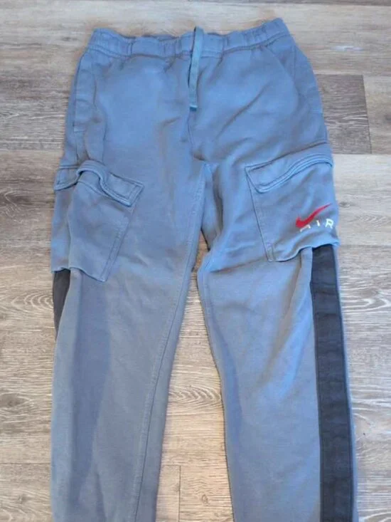 Nike Air Grey Cargo Sweatpants Joggers youth large