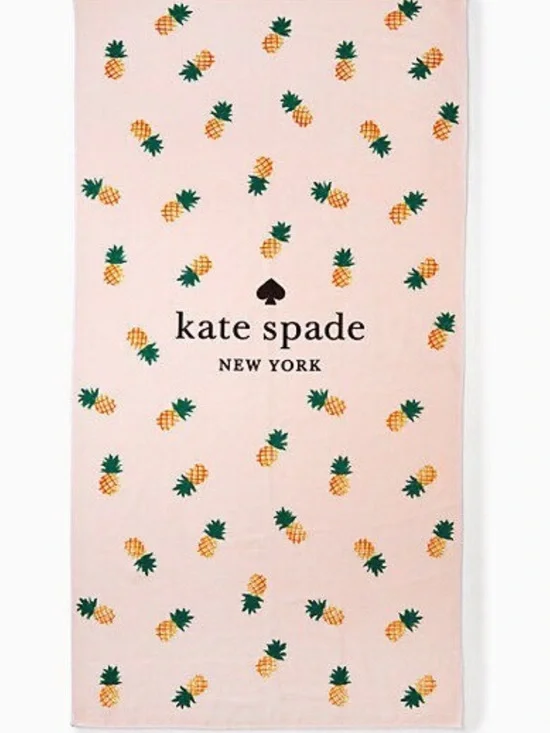 kate spade Pink Pineapple Print Towel