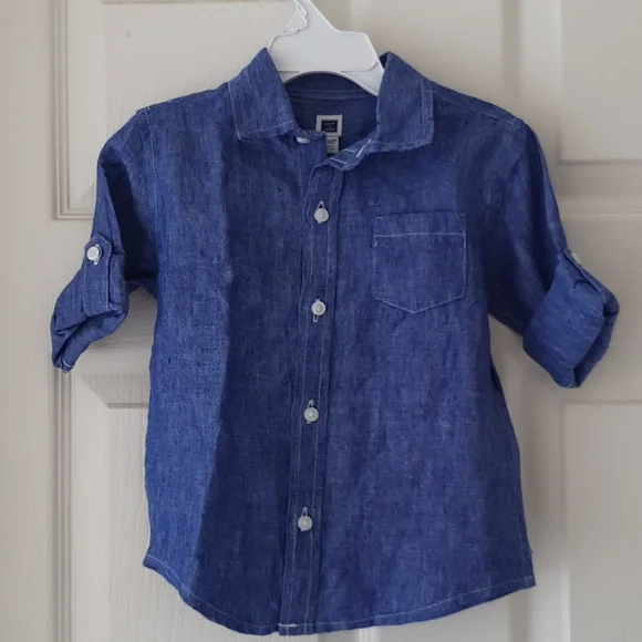 Janie and Jack NWT Blue button down 18-24 Months
