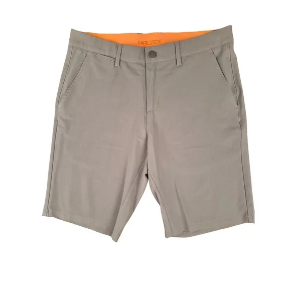 Macade Golf Mens Light Green Slim Fit Performance Shorts Size 32 Regular