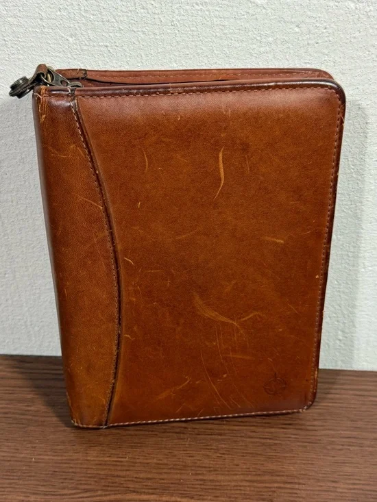 Vintage Franklin Covey Riverwood Leather Agenda