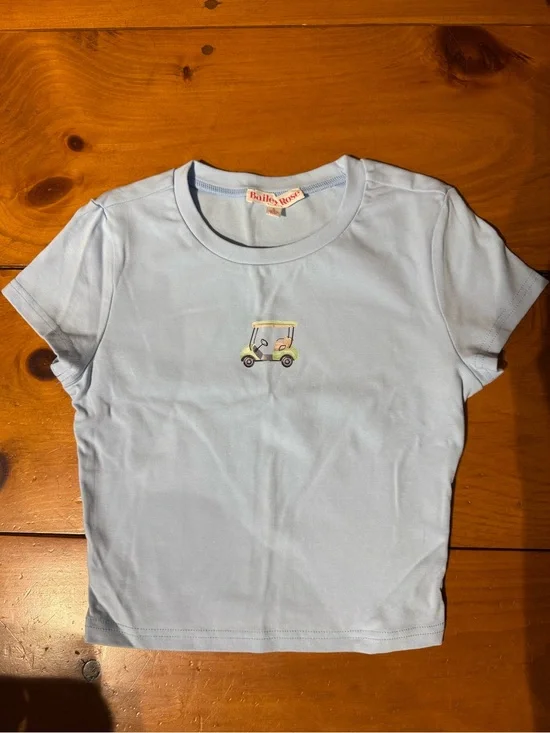 Light Blue Kids Golf Cart Tee-Brand new