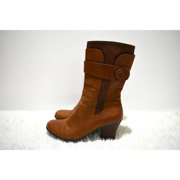 BORN Crown Leather Chestnut Brown Boot Women's Size US 11 M /EU 43 /UK 9