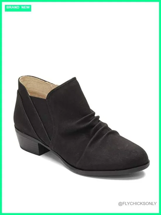 LifeStride Aurora Women's Ankle Bootie Block Heel Memory Foam