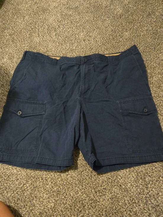 Izod Saltwater Men's Dark Blue Cargo Shorts 42