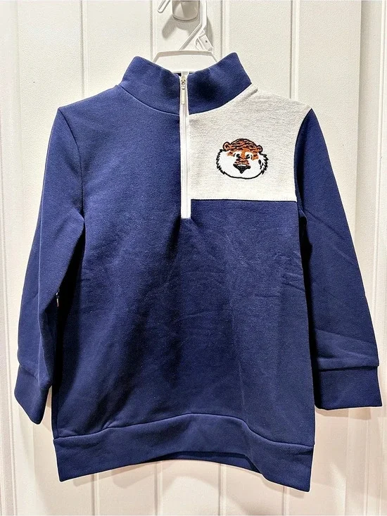 New w/o Tags Kids Quarter-Zip Auburn Pullover