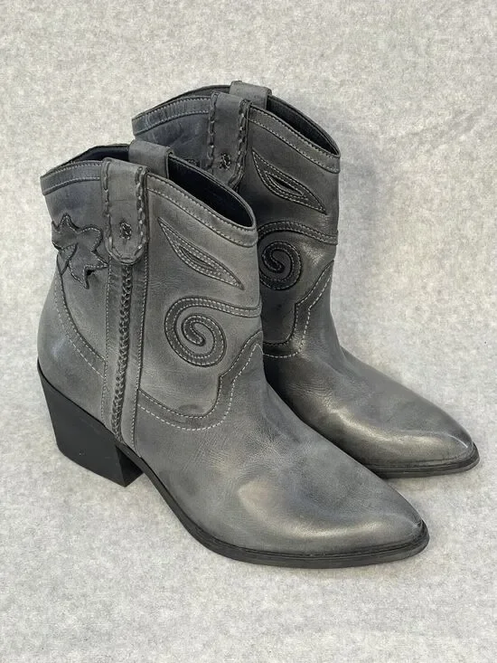 Carlos by Carlos Santana Women's (Sz 6.5) Austin Ankle Boot, Grey, $149