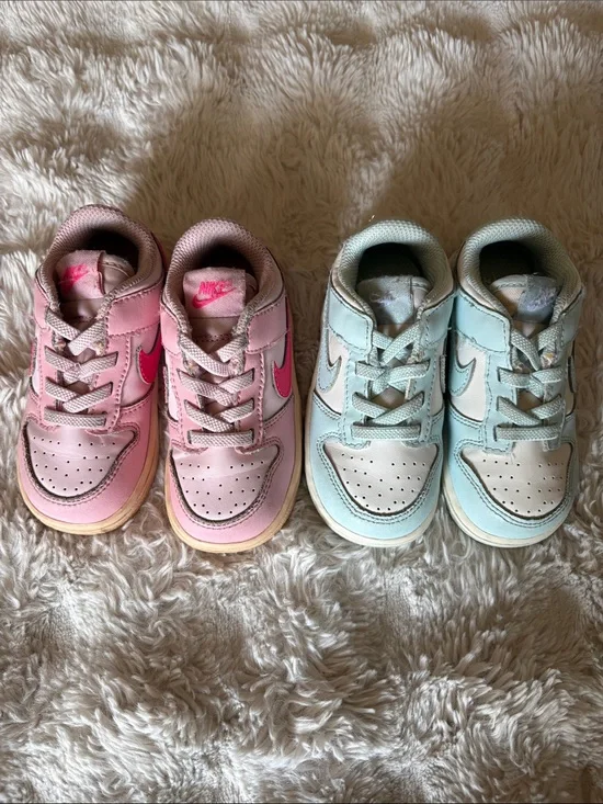 Nike Dunk Low Sneakers – 2-Pair Bundle – Size 7C
