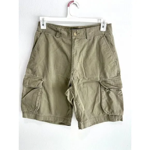 Polo ralph lauren cargo Khaki shorts vintage classic tan casual office men's 31