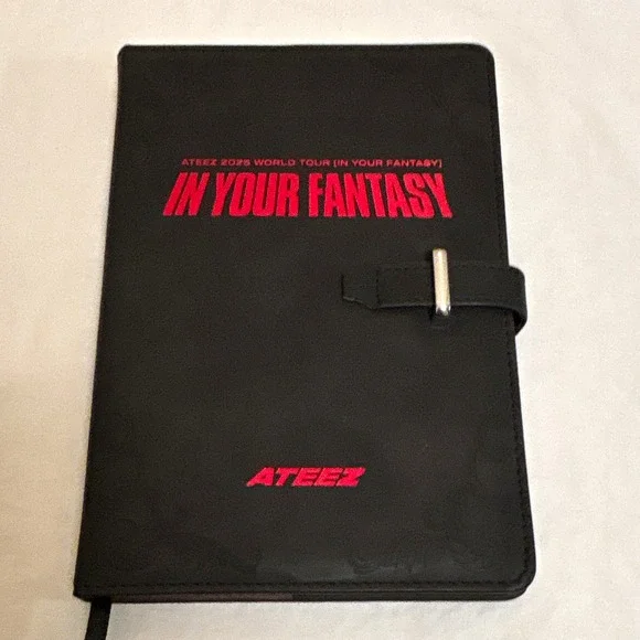 ATEEZ In Your Fantasy 2025 World Tour VIP Weekly Planner Organizer Black