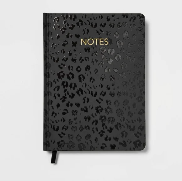 Threshold 240 Sheet Dot Grid Journal In Black Leopard NEW‎