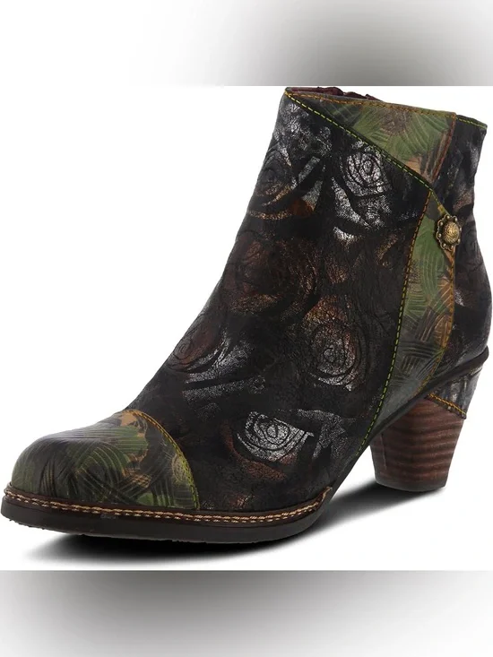 Spring Step Waterlily Booties Black Sz 38