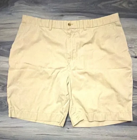 Polo Golf Ralph Lauren Men’s 40 Khaki Golf Shorts 9” Inseam Tartan Crest