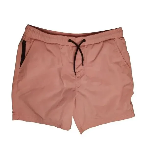 Southpole Standard Issue Elastic Waist Quick Dry Shorts Light Pink Men's M