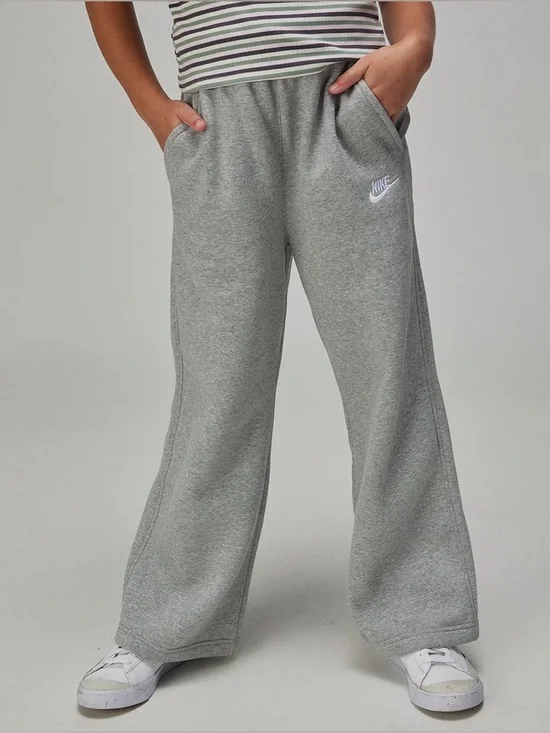 NIKE Sportswear Club Girls Wide Leg Fleece Pants size XS