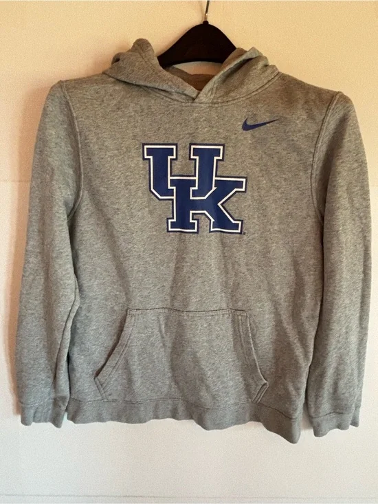 Nike Kentucky Wildcats Youth Pullover Hoodie Sweatshirt Gray, Size XL
