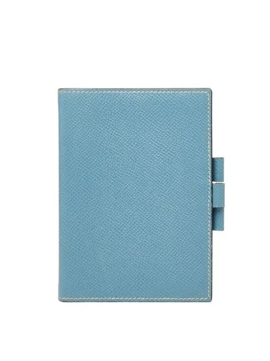 Hermes Agenda PM Cover Blue Jean Veau Epsom