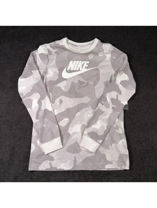 Nike Boys' Long Sleeve Camo Shirt XL