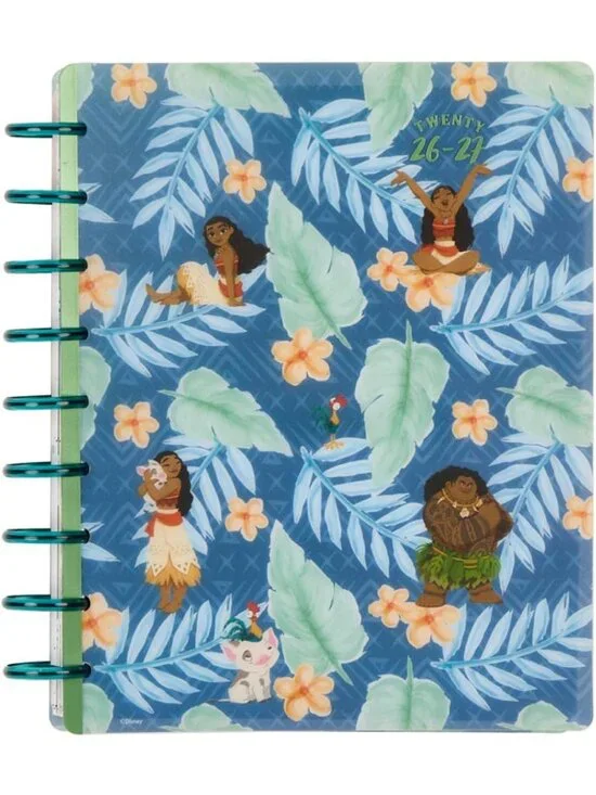Disney Moana 12-Month Planner | Disc-Bound Organizer | Cute & Functional Design