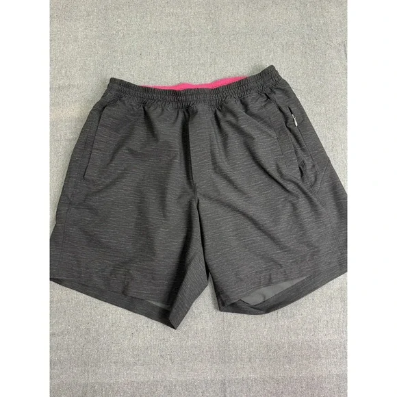 BirdDogs Boom for Your Broomstick Black Athletic Shorts Pink Lined Men Large