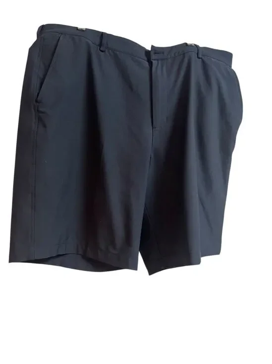 Dunning Mens Black Flat Front Athletic Golf Shorts Size 40