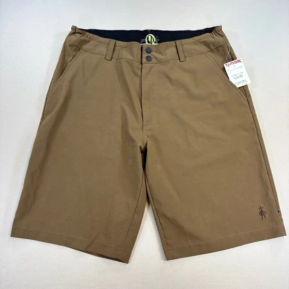 Smartwool Shorts Mens Medium Brown NWT Stretch Hiking Outdoor Travel Golf 10in