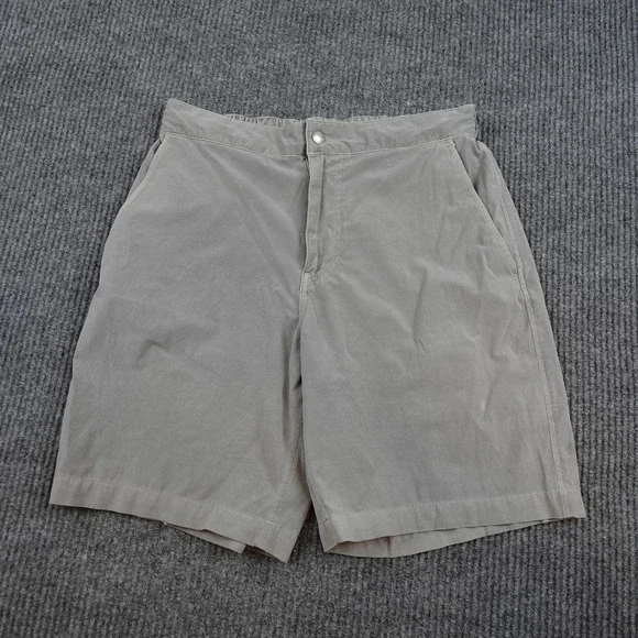 Buck Mason Deck Shorts Mens 31 Gray Elastic Waist Drawstring Chino Casual BM1486