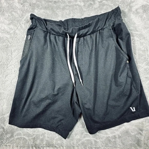 Vuori Men's Black Shorts Size Small Drawstring Sunday Performance Gym Training