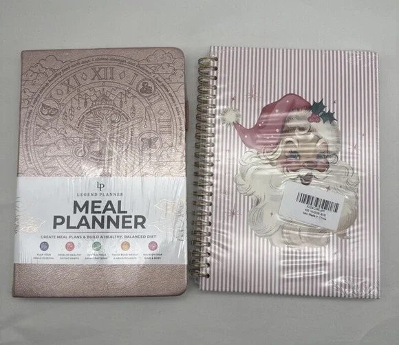 Meal Planner Notebook Food Journal Daily Meal Prep Journal & Christmas Notebook
