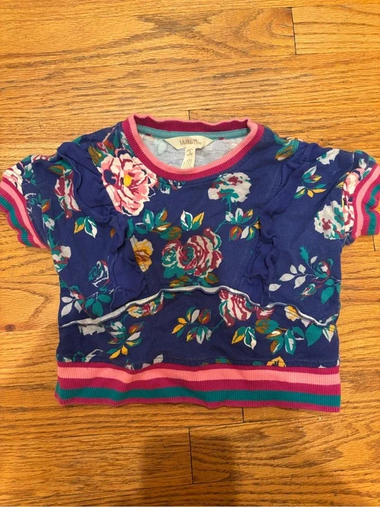 Matilda Jane Floral Ruffle Short Sleeve Top