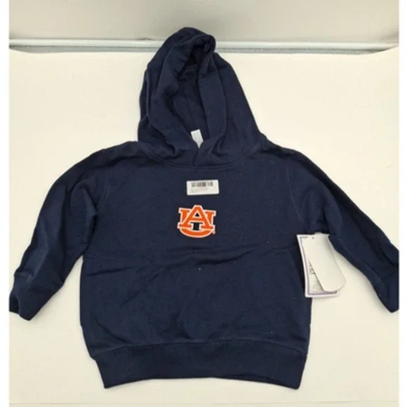 Auburn Tigers Two Feet Ahead Toddler Navy Fleece Hoodie Sweatshirt, 2T, New