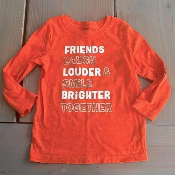 3/$15 Orange Long Sleeve Shirt