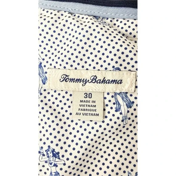 Excellent Tommy Bahama Men's Solid Lt. Blue Golf Shorts Size 30 Hawaian Style