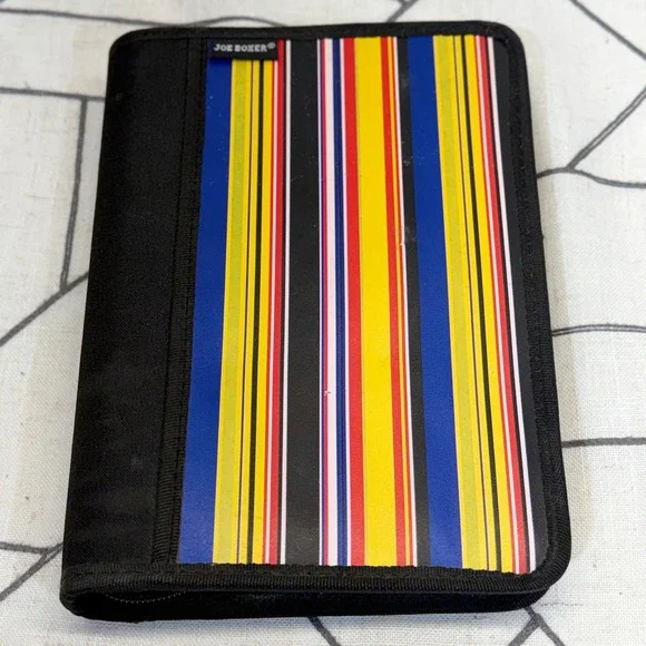 Joe Boxer VTG 2003 Planner Organizer Undated Striped Y2K Smiley Face 6-Ring