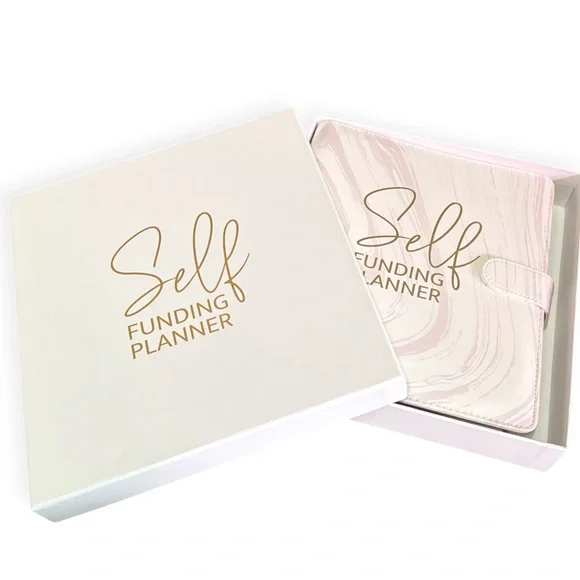 Self Funding Luxury Undated 12 Month Planner / Daily Organizer, Pink Marble, NEW
