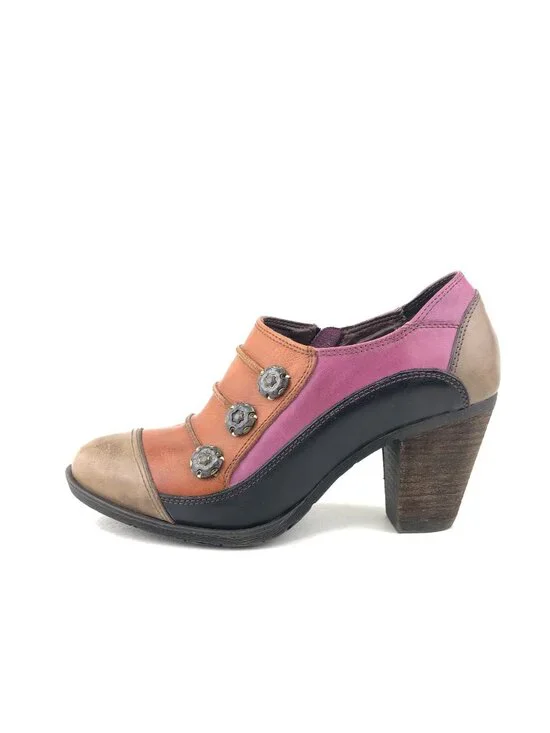 L'Artiste by Spring Step Blueberry Colorblock Ankle Boots EUR 39