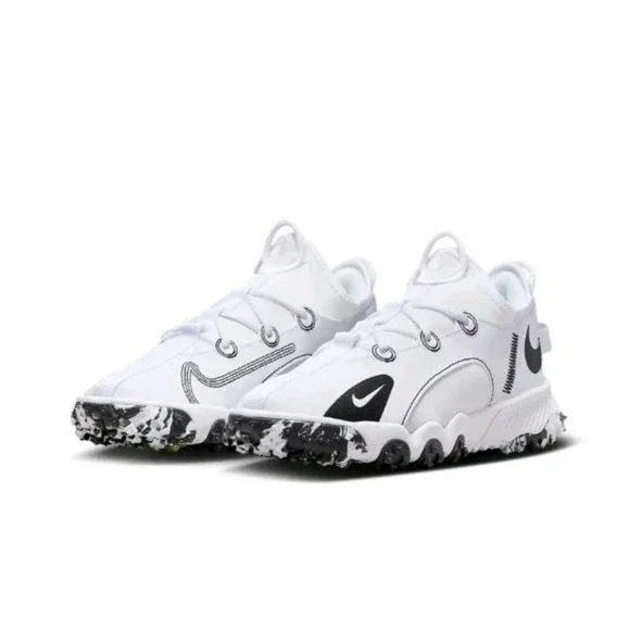 Nike Future Field Kids Training Shoes White Black Volt DJ6949-103 Size 4Y