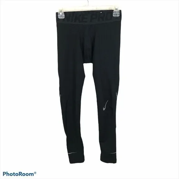 Boys Nike Pro Black Compression Pants Size XL‎