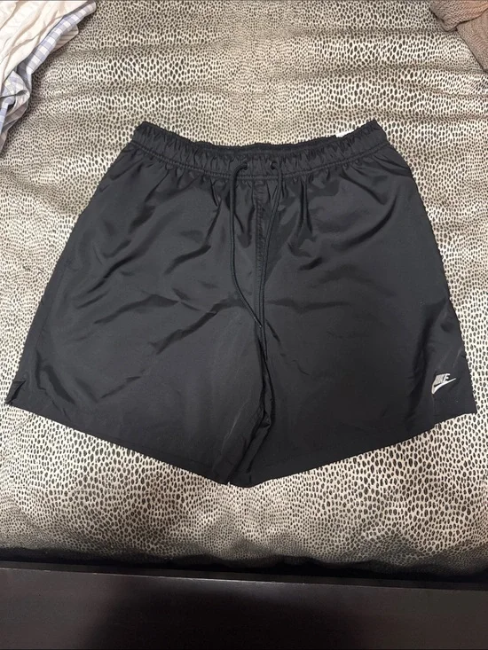 Nike Men’s Black Athletic Shorts with Drawstring