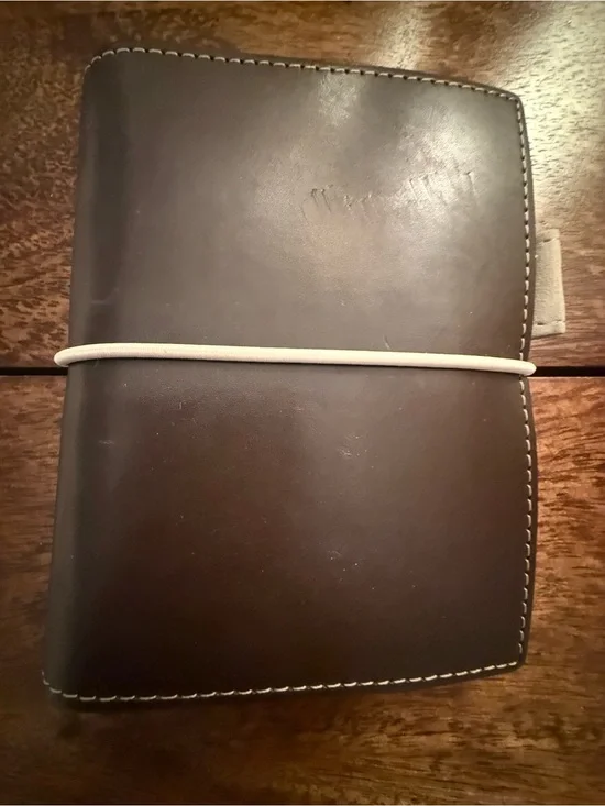 Filofax Brown “Domino” Pocket Planner/Organizer