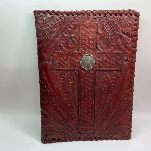 American West Red Leather‎ Portfolio Organizer 10.5