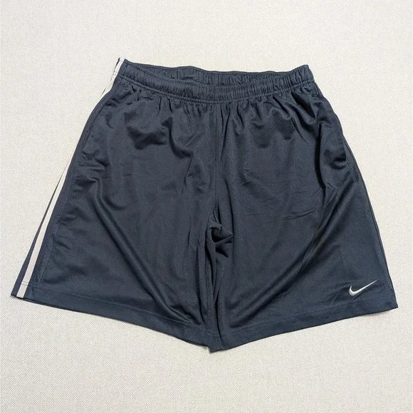 Nike Men's Activewear Shorts XL Dark Blue Elastic Waist Athletic Gym Workout