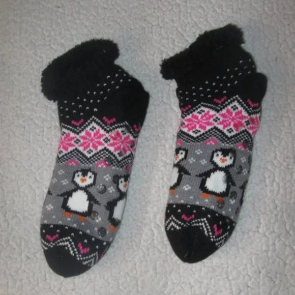 Penguin Slipper Socks with Grippers