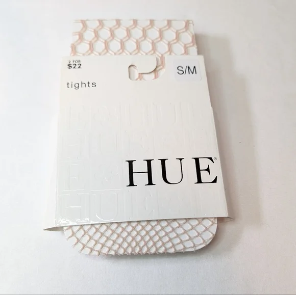 NWT HUE Fishnet Style Tights Size Small/MEDIUM
