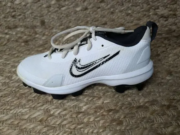 Nike Force Trout 9 Pro MCS Baseball Cleats White Black Boys Size 4.5 Y