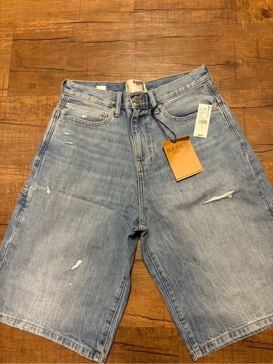 Pacsun Rare Denim Light Blue Distressed Denim Jean Shorts